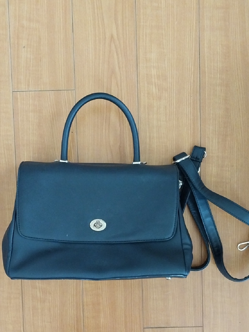 Black Satchel Removable Strap  Women Bag Purse Crossbody Tote